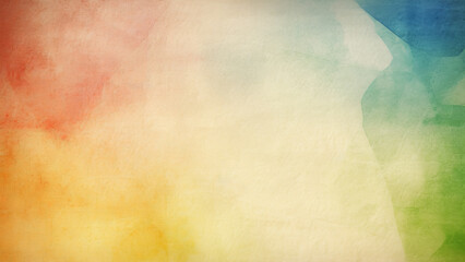 Fototapeta premium Watercolor background, red yellow blue green Generative AI