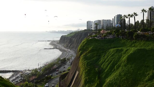 view from the top of the cliff