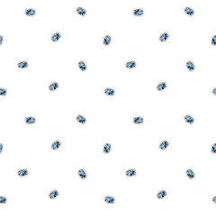 Seamless pattern watercolor with hand draw illustration stones sapphire and emerald. crystal stone watercolor beautiful collection,color gems design decor