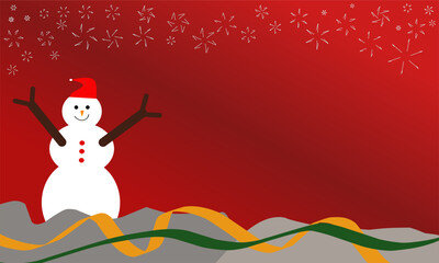 Illustration of christmas and new year background