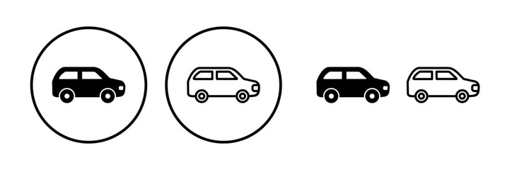 Fototapeta premium Car icon vector. Car sign. sedan