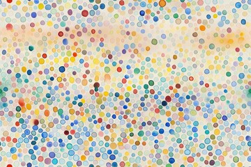 The colorful dots, AI content of Midjourney