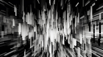 Black and White Glitched Art Texture Background, Black and white wallpaper
