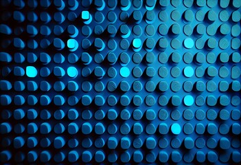 Blue pixel background. Generative AI