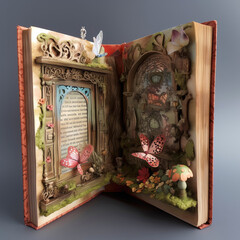 Enchanted Fairytale Book with 3D Preview created with Generative Al technology.