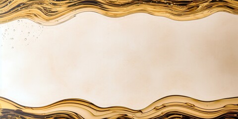 Abstract background with wave paint in beige tones. Generative AI