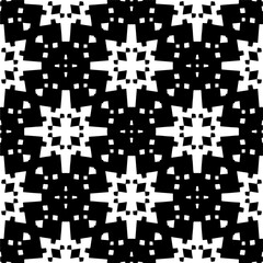 Black and white abstract patterns.Seamless monochrome repeating pattern for web page, textures, card, poster, fabric, textile.