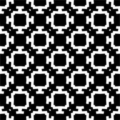 Black and white abstract patterns.Seamless monochrome repeating pattern for web page, textures, card, poster, fabric, textile.