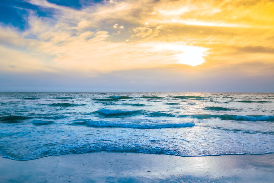 Sunset on Siesta Key Beach in Sarasota, Florida