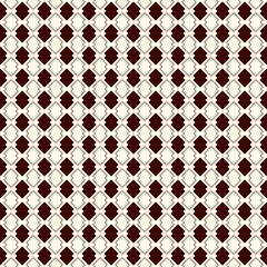 Seamless pattern with diamond grid. Arrows motif. Simple print with repeated pointers. Geometric abstract background.