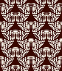 Seamless pattern with traditional japanese ornament. Bishamon armor motif. Repeated interlocking figures.