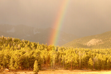 Rainbow over the Rockies