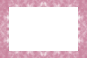 赤色の木炭テクスチャの標準フレーム素材(透過)