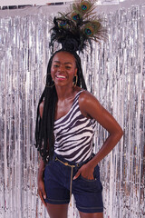 Fototapeta premium Black Brazilian Girl Smiling