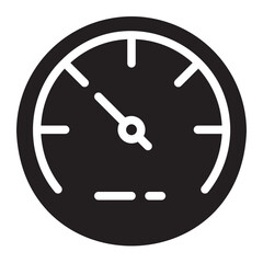 speedometer glyph icon