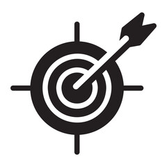 target audience glyph icon