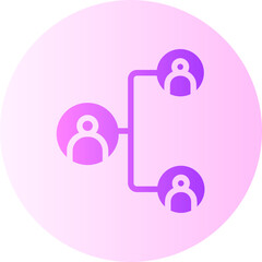 connection gradient icon