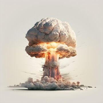 nuclear explosion, mushroom cloud
Created using generative AI
