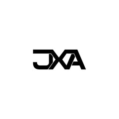 jxa lettering initial monogram logo design