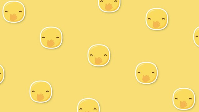 laughing emoji yellow background