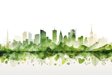 Sustainability and Ecology at the Heart of a Green City: An Organic and Vegetarian Landscape of Ideas and Clean Energy. Generative AI
