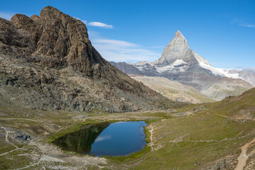 Matterhorn and Riffelsee Zermatt