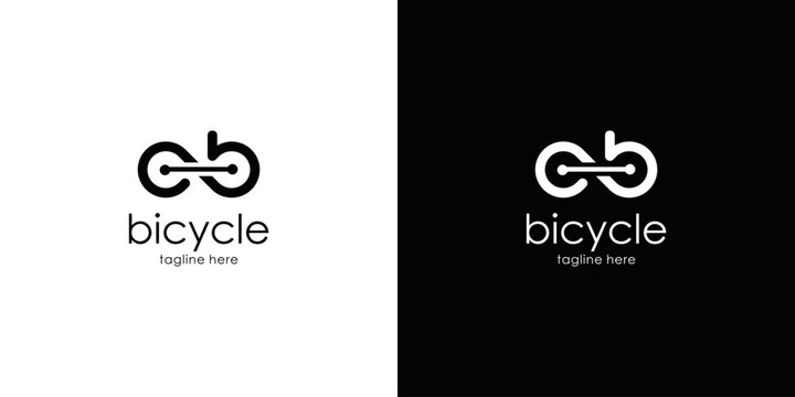 bicycle logo simple icon vector illustration
