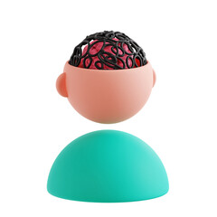 3d anxiety illustration