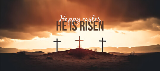 Happy Easter. He is risen