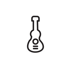 Guitar Music Instrument Outline Icon