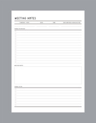 Meeting Planner and notes planner. 