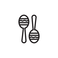 Instrument Maracas Music Outline Icon