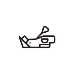 Handheld Fabric Sewing Outline Icon