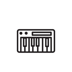 Synthesizer Music Instrument Outline Icon