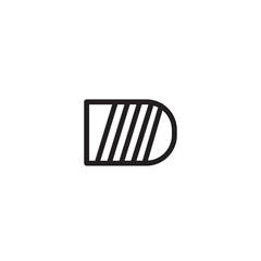 Harp Music String Outline Icon