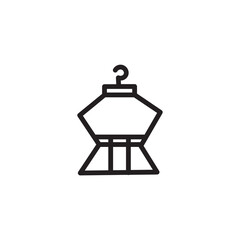 Hanger Dress Clothes Outline Icon