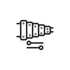 Instrument Music Stick Outline Icon