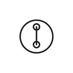 Dress Button Hole Outline Icon