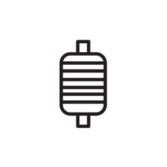 Reel Sewing Spool Outline Icon