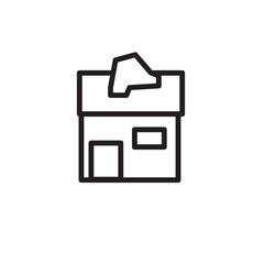 Sewing Shoe Tools Outline Icon