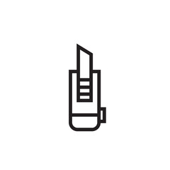 Blade Cut Cutter Outline Icon