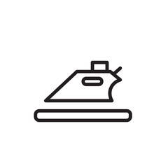 Temperature Iron Laundry Outline Icon
