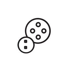 Button Sew Shirt Outline Icon