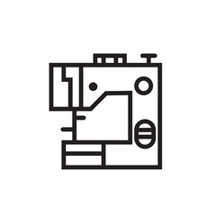 Cloth Machine Sewing Outline Icon