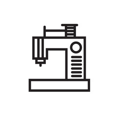 Cloth Machine Sewing Outline Icon