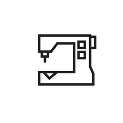 Cloth Leather Machine Outline Icon