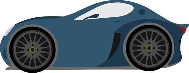 blue hyper car icon