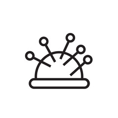 Fototapeta premium Needle Sewing Tailor Outline Icon