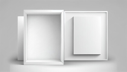 Blank White Background Vector Illustration for Design. 3d rendering. Generative AI