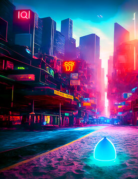 Cyberpunk Beach City